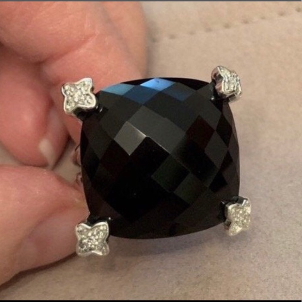 David Yurman 15mm Onyx On Point Ring